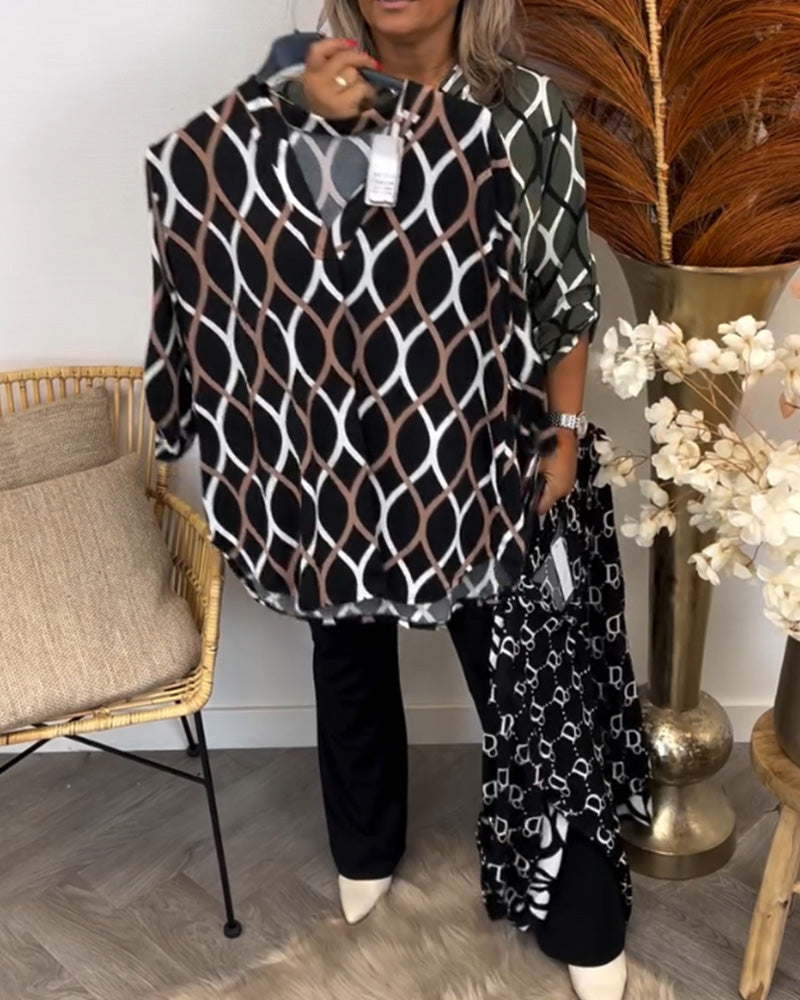 Amalfi – Blouse with Graphic Print