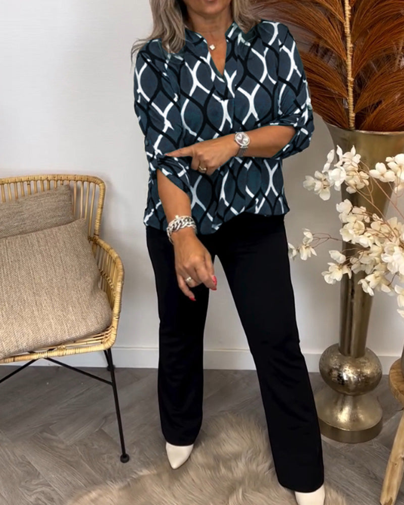 Amalfi – Blouse with Graphic Print