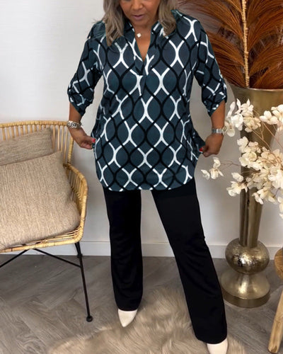 Amalfi – Blouse with Graphic Print