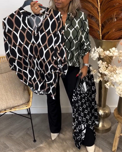 Amalfi – Blouse with Graphic Print