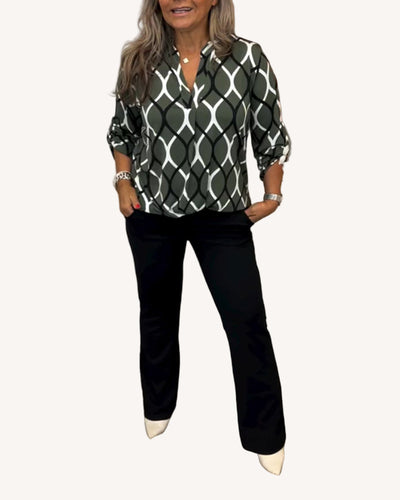 Amalfi – Blouse with Graphic Print