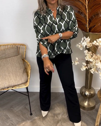 Amalfi – Blouse with Graphic Print