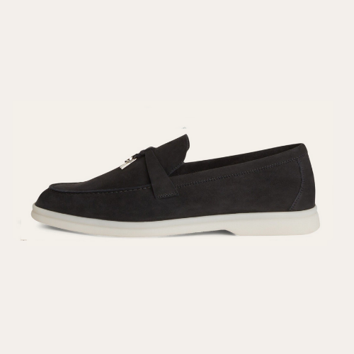 Women Suede Loafers – Black
